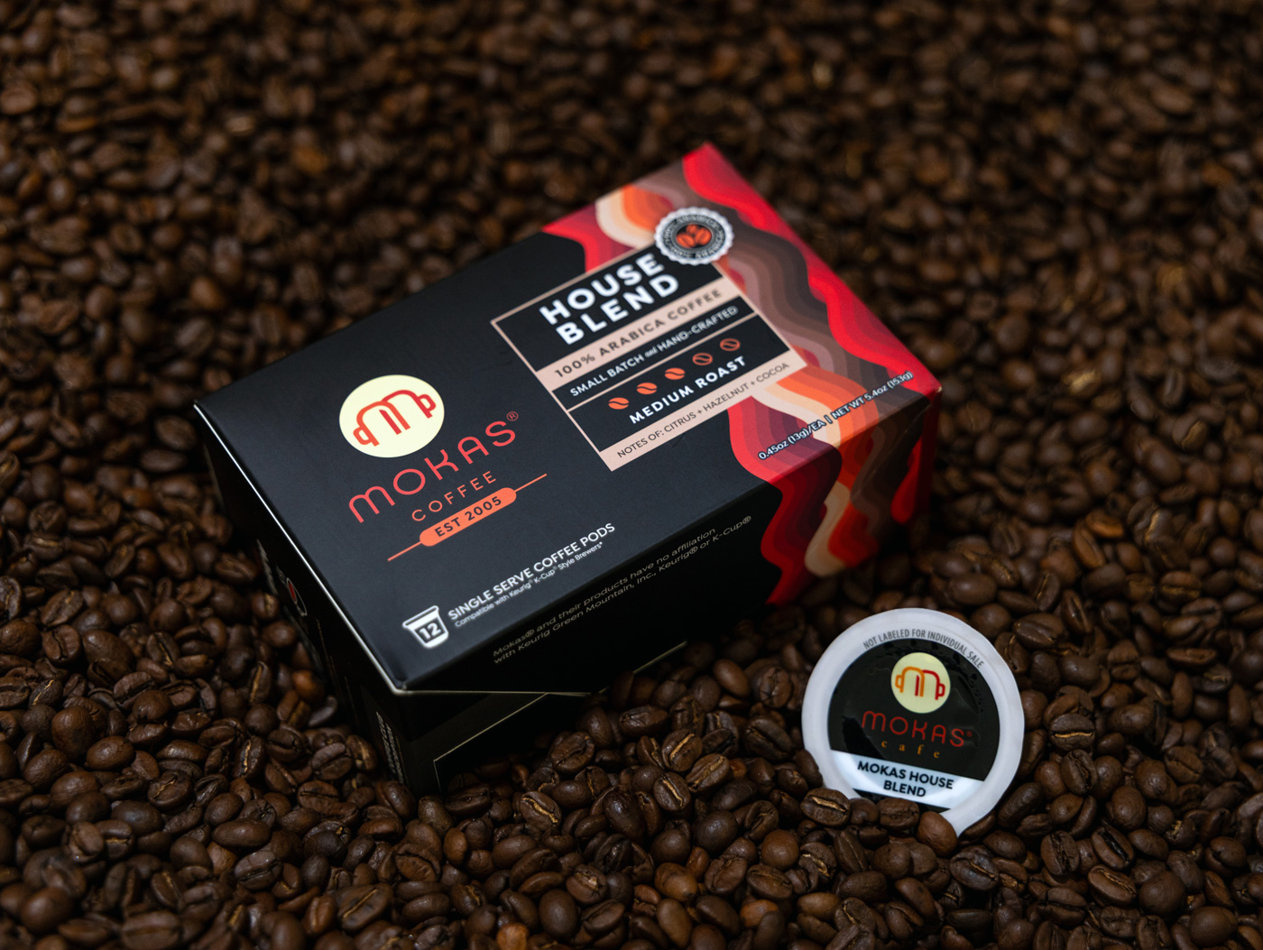 Mokas Coffee K-cups 24ct.
